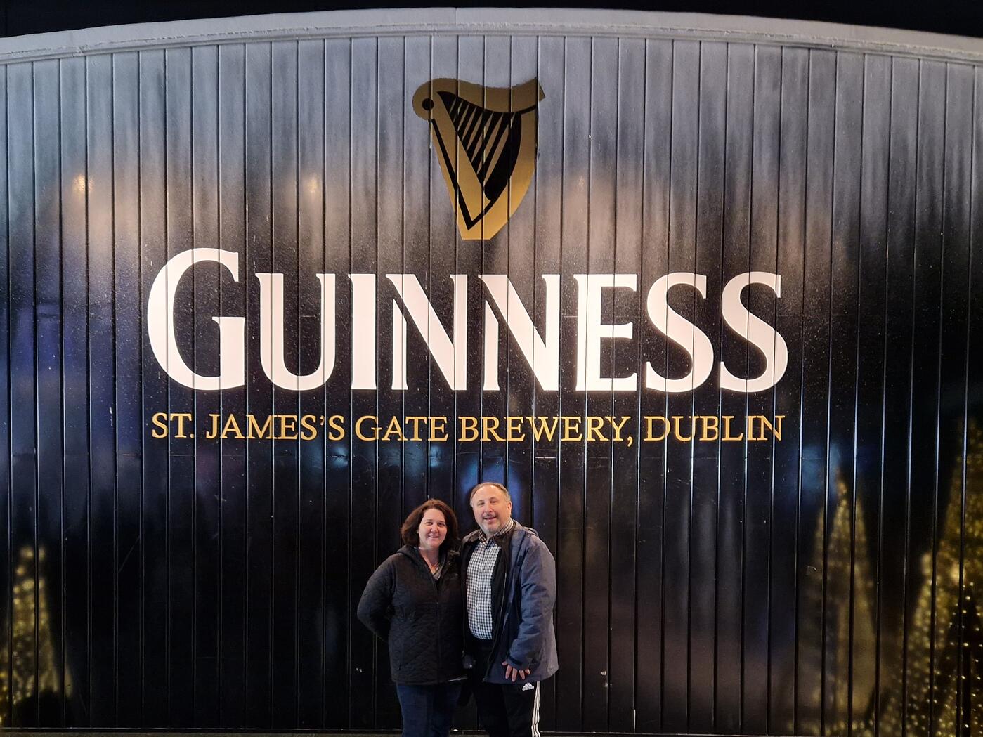 Author and His Sister at the Guinness Storehouse in Dublin Ireland-1